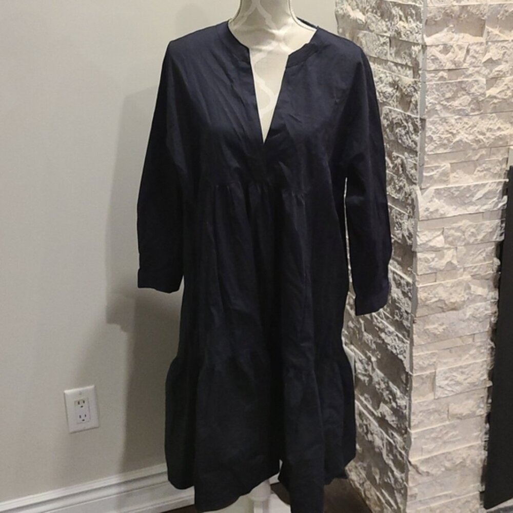 Zara black vneck oversized dress